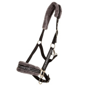 Halter with Fleece Black/Grey Halter with Fleece Black/Grey