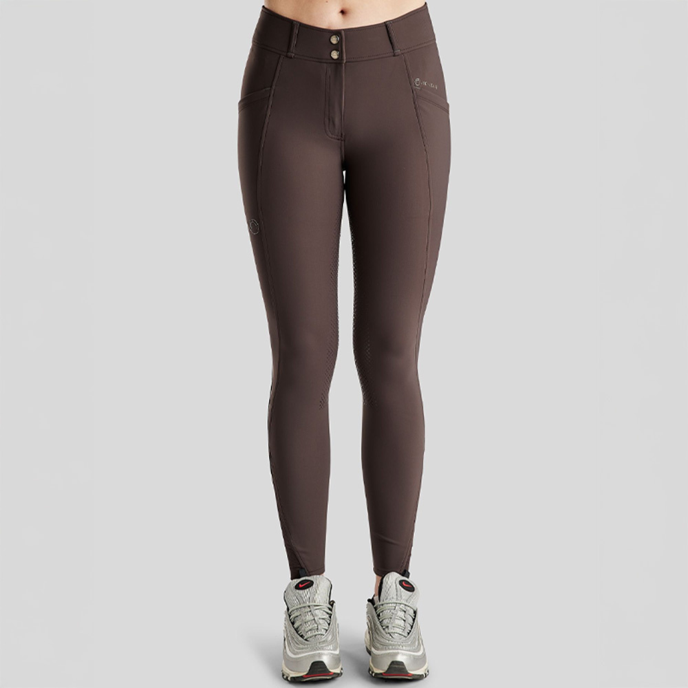 Riding Breeches MoZida Refined Crystals Full Grip Brown