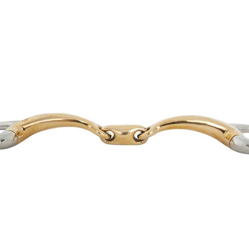 Double Jointed Eggbut Bit Soft Contact Bradoon 12mm