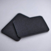 Attachment Patch for Riding Helmet Fabric Sticker 2-pack Black Attachment Patch for Riding Helmet Fabric Sticker 2-pack Black