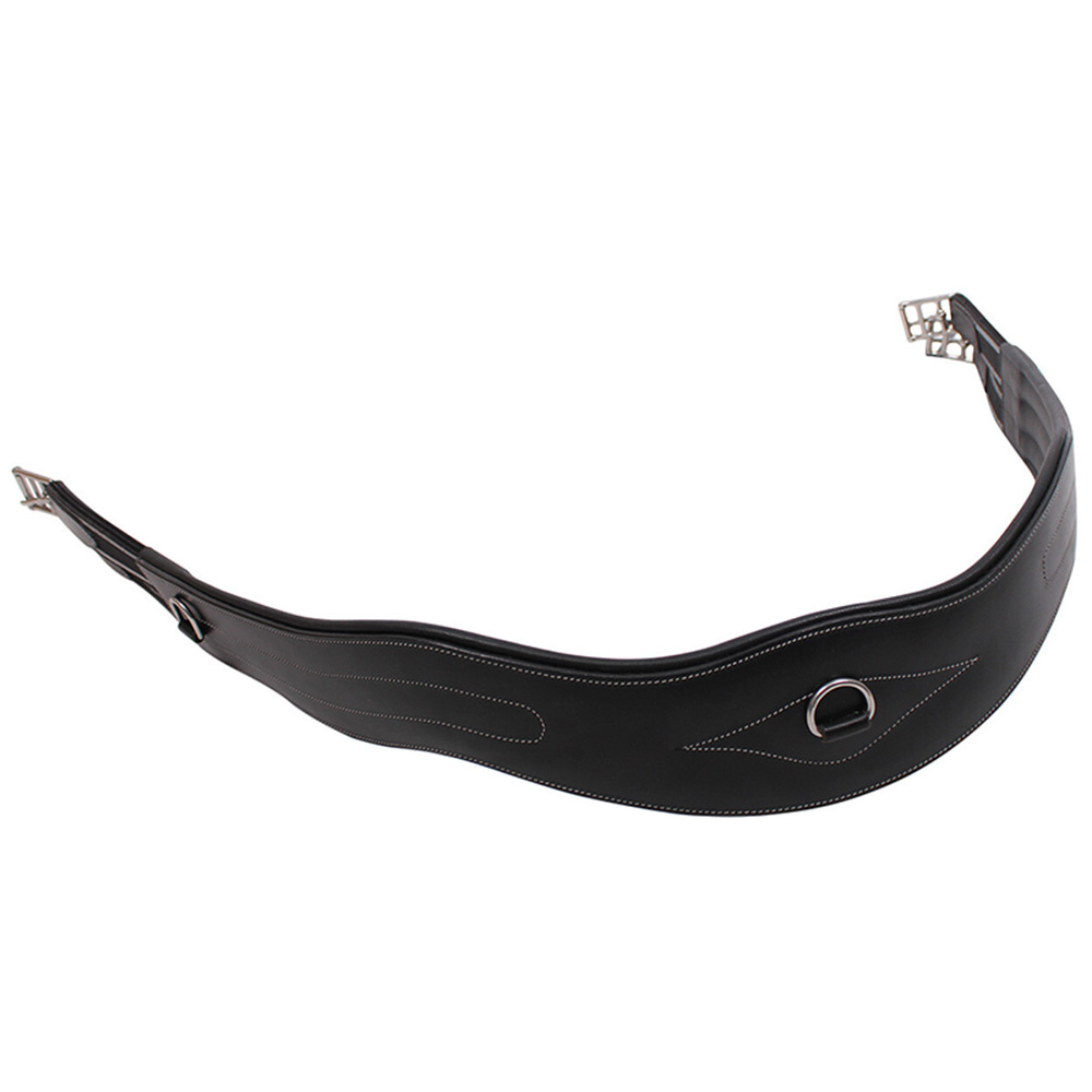 Anatomical Girth Luxury Stitching Black