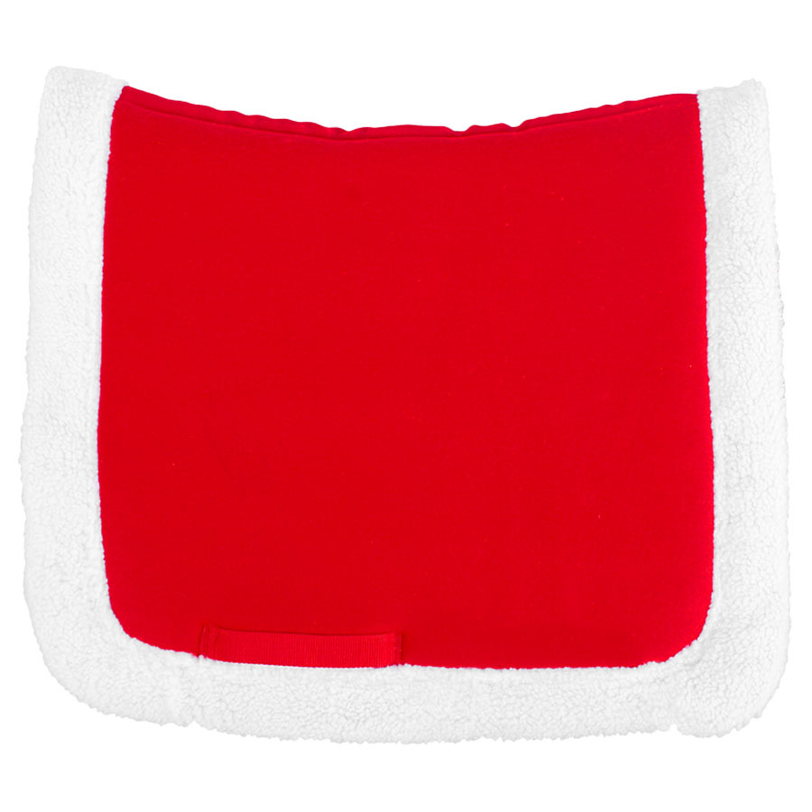 Dressage Saddle Pad Christmas Red/White
