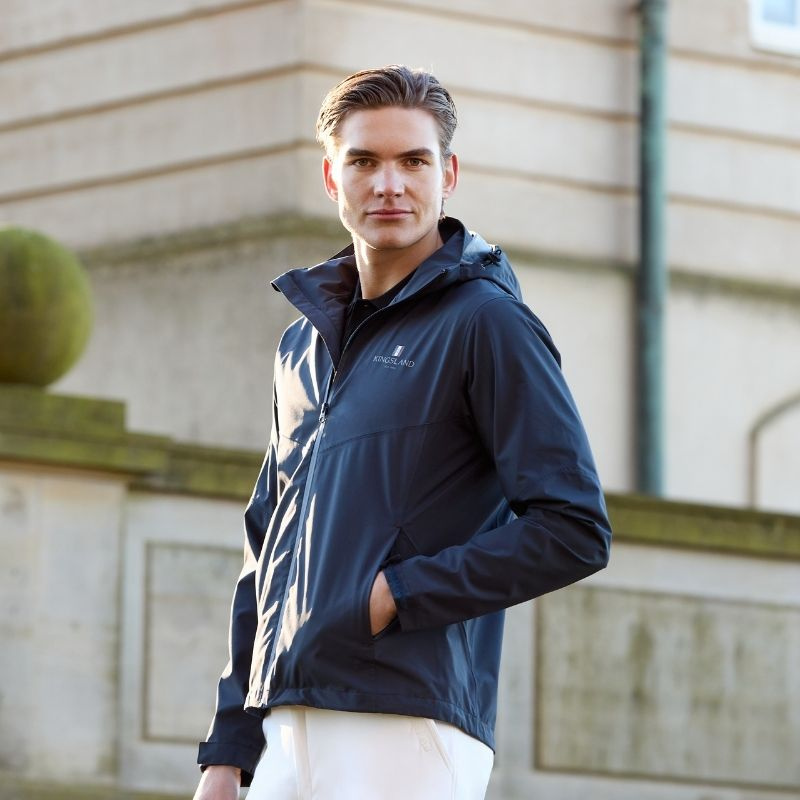 Rain Jacket Classic Unisex Lightweight Navy Blue