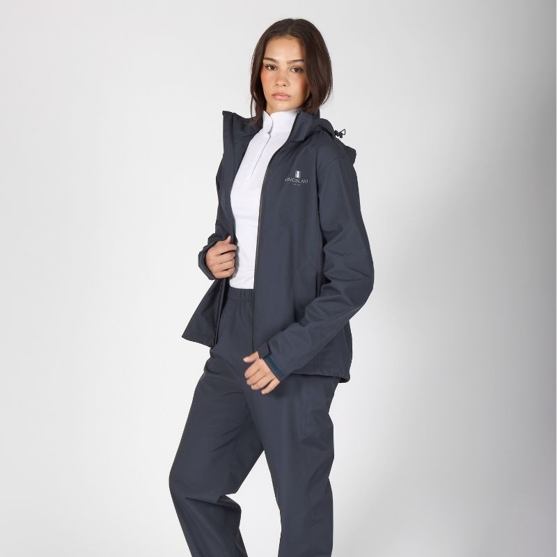 Rain Jacket Classic Unisex Lightweight Navy Blue