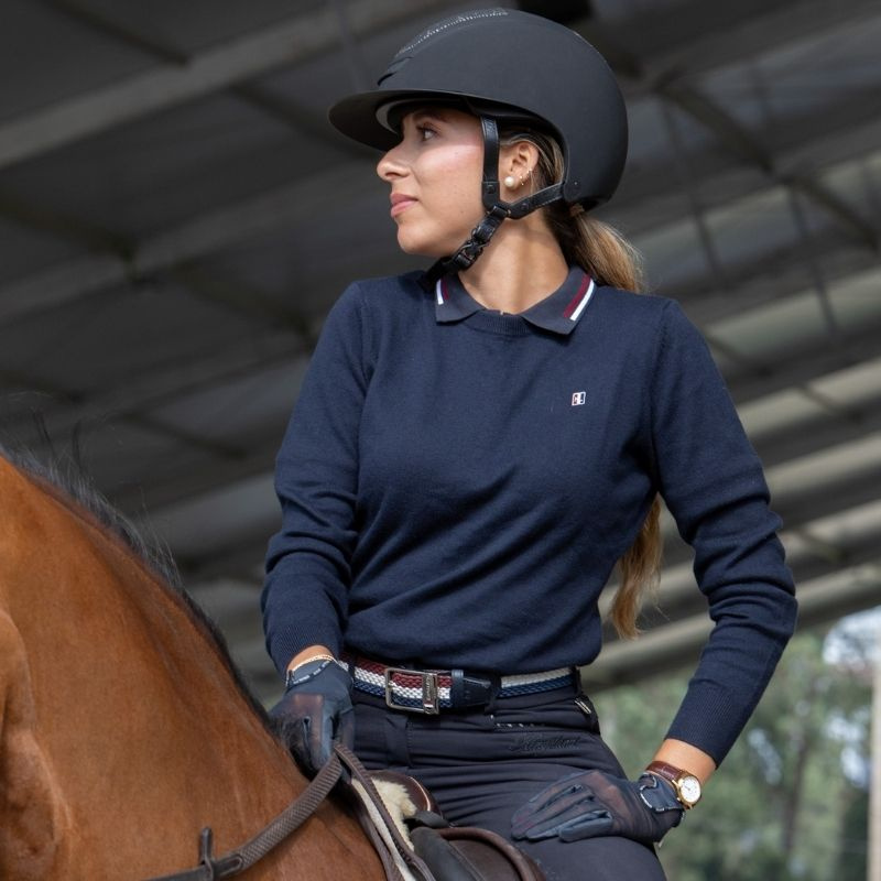 Pullover Classic O-Neck Navy Blue