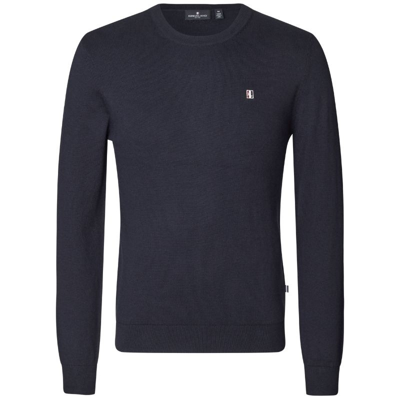 Pullover Classic Mens O-Neck Navy Blue