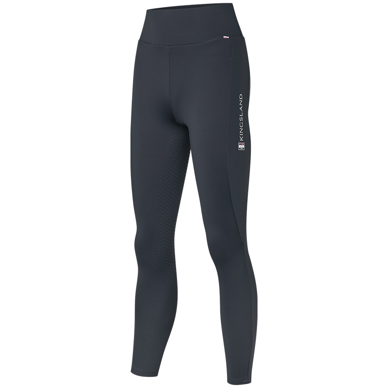 Winter Riding Tights Classic Brushed Full Grip Navy Blue