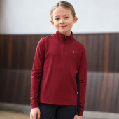 Riding Shirt Kids/Junior Classic Training Shirt Burgundy Riding Shirt Kids/Junior Classic Training Shirt Burgundy