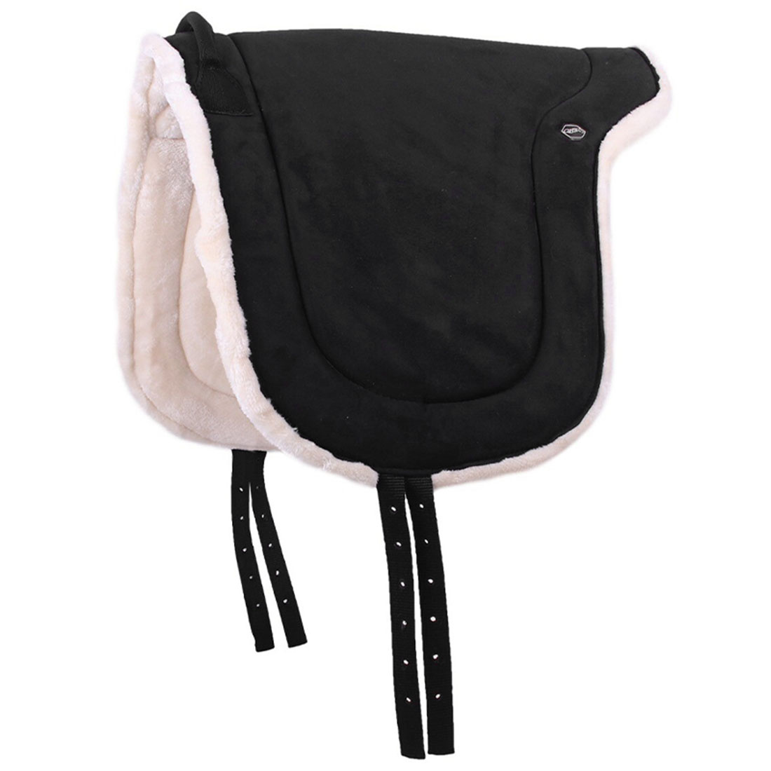 Bareback Pad Faux Fur Black