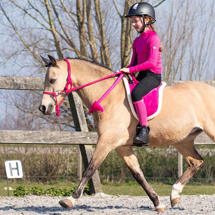 Bareback Pad Fauxfur Pink