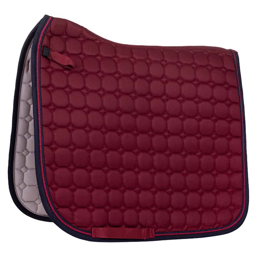 Dressage Saddle Pad Florence Burgundy/Navy Blue