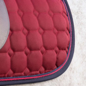 Allround Saddle Pad Florence Burgundy/Navy Blue Allround Saddle Pad Florence Burgundy/Navy Blue