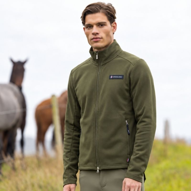 Fleece Jacket Classic Mens Polar Green