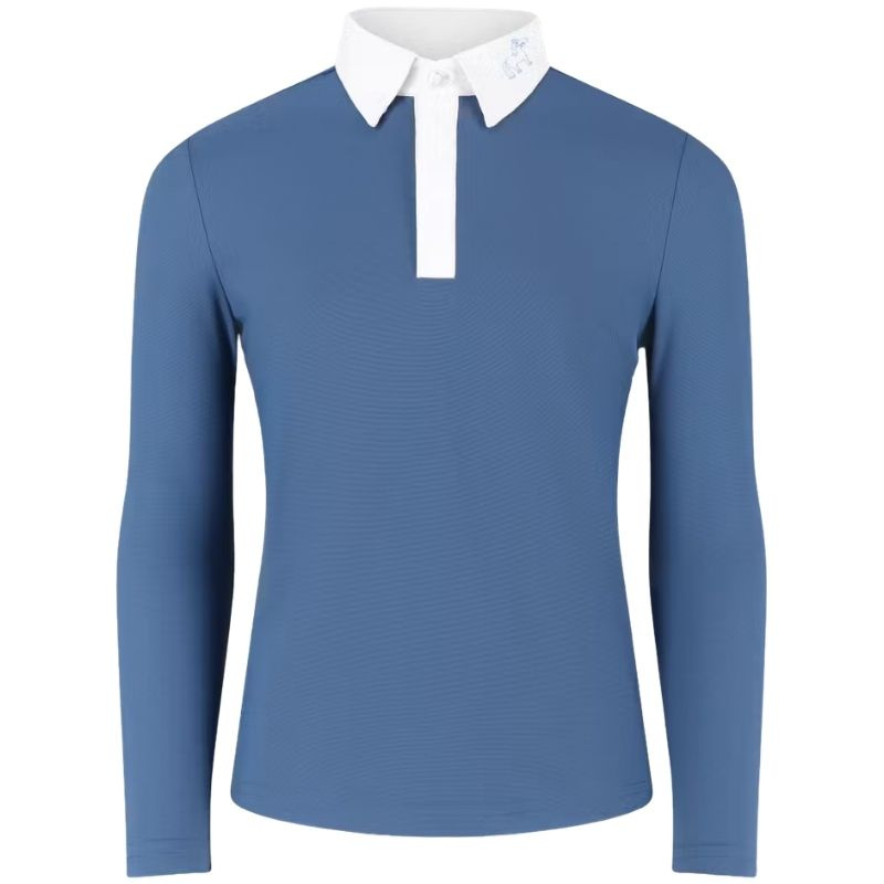 Competition Shirt Kids/Junior Boy Osaka Long Sleeve Blue