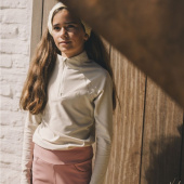 Training Top Kids/Junior Girl Madrid Long Sleeve Beige Training Top Kids/Junior Girl Madrid Long Sleeve Beige