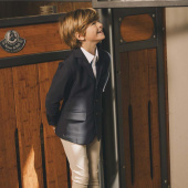 Competition Jacket Kids/Junior Boys Lyon Navy Blue Competition Jacket Kids/Junior Boys Lyon Navy Blue
