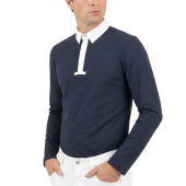Competition Shirt Men Classic Long Sleeve Navy Blue Competition Shirt Men Classic Long Sleeve Navy Blue