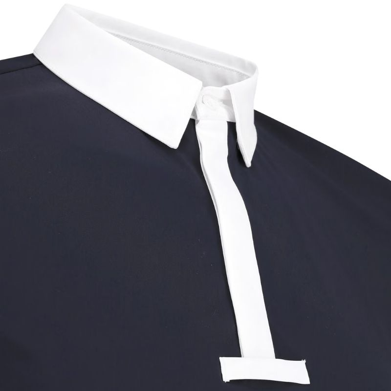 Competition Shirt Men Classic Long Sleeve Navy Blue