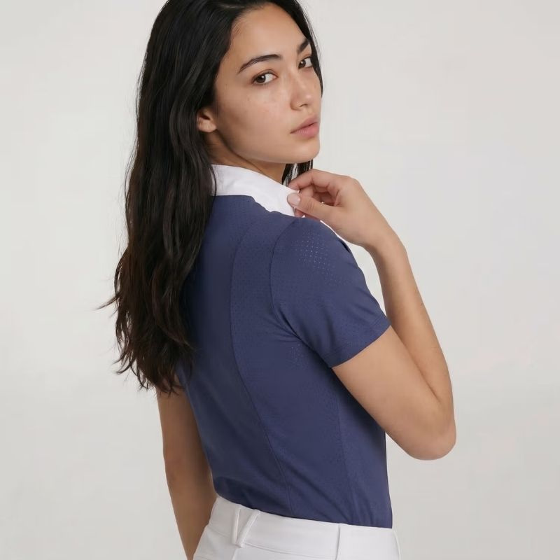 Competition Top Heritage Air Short Sleeve Navy Blue