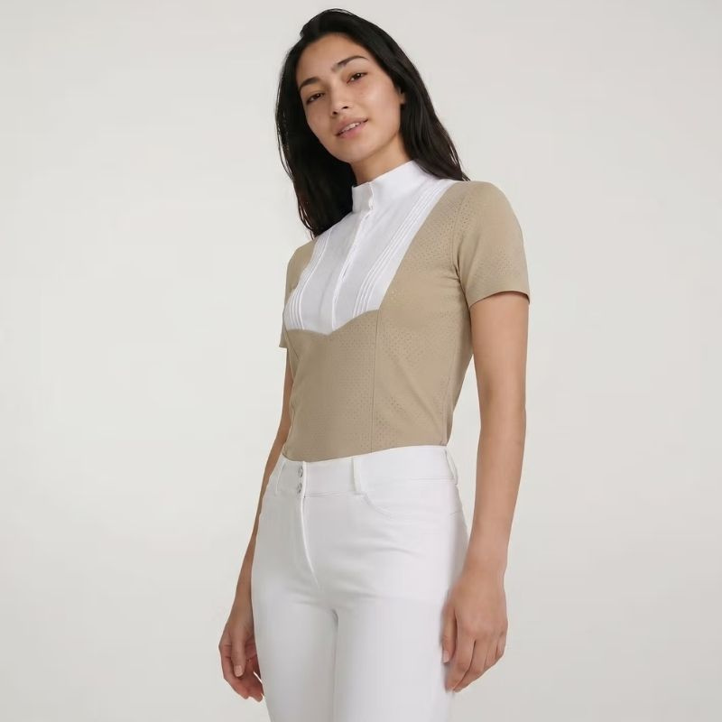 Competition Top Heritage Air Short Sleeve Beige