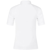 Competition Top Classic Glitter Zipper Short Sleeve White Competition Top Classic Glitter Zipper Short Sleeve White