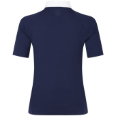 Competition Top Classic Glitter Zipper Short Sleeve Navy Blue Competition Top Classic Glitter Zipper Short Sleeve Navy Blue