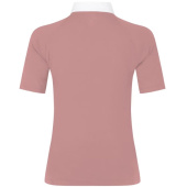Competition Top Classic Glitter Zipper Short Sleeve Old Pink Competition Top Classic Glitter Zipper Short Sleeve Old Pink