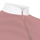 Competition Top Classic Glitter Zipper Short Sleeve Old Pink Competition Top Classic Glitter Zipper Short Sleeve Old Pink