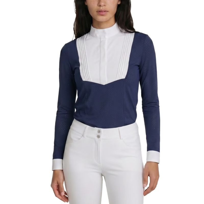 Competition Top Heritage Air Long Sleeve Navy Blue