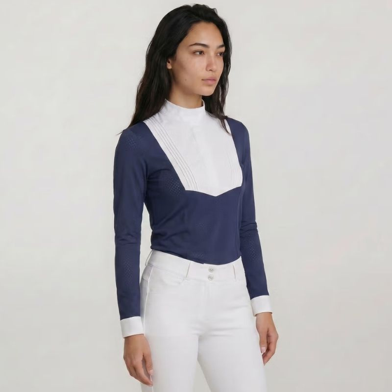 Competition Top Heritage Air Long Sleeve Navy Blue