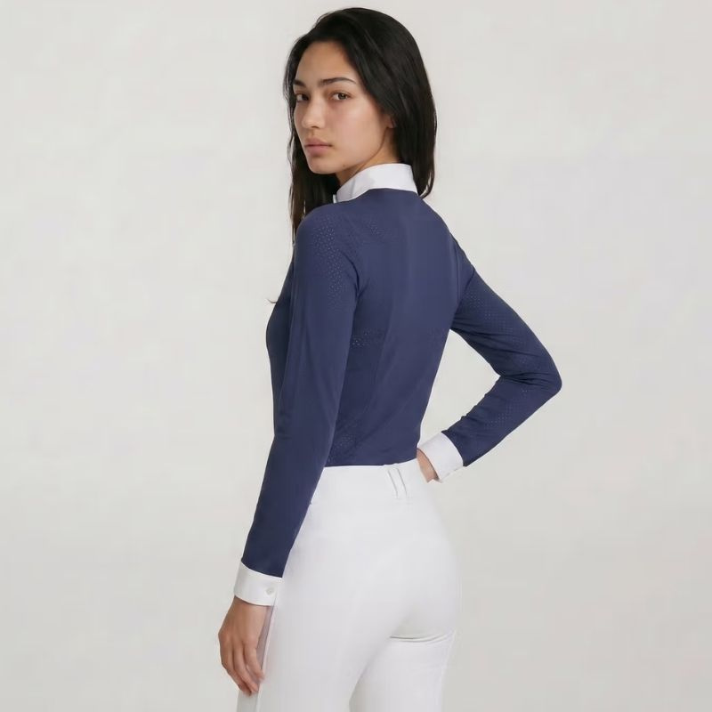 Competition Top Heritage Air Long Sleeve Navy Blue