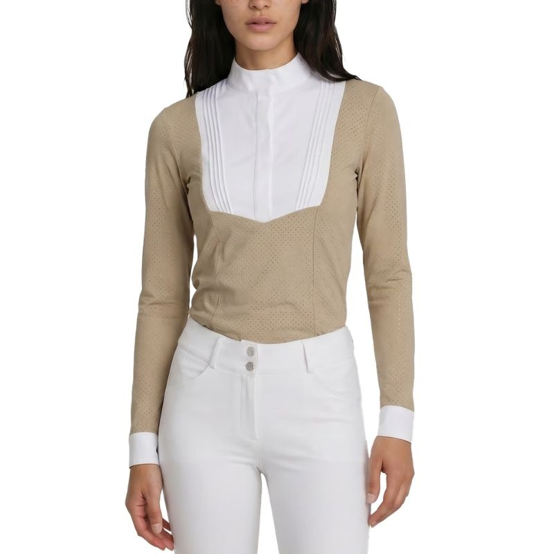 Competition Top Heritage Air Long Sleeve Beige