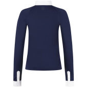 Competition Top Classic Glitter Zipper Long Sleeve Navy Blue Competition Top Classic Glitter Zipper Long Sleeve Navy Blue