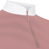 Competition Top Classic Glitter Zipper Long Sleeve Old Pink Competition Top Classic Glitter Zipper Long Sleeve Old Pink