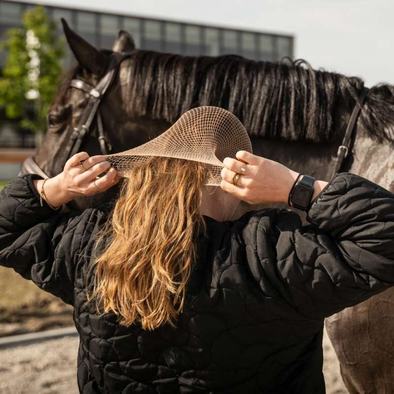 Hair Net Riding Wear 2-pack Light Brown