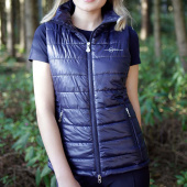 Quilted Riding Vest Navy