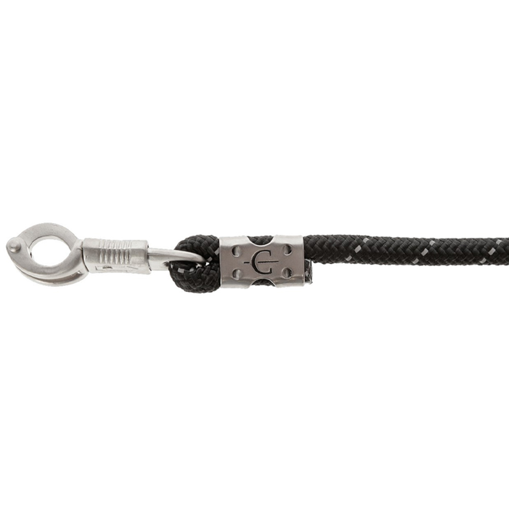 Lead Rope Reflective Panic Snap Black