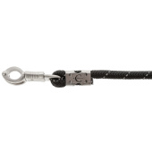 Lead Rope Reflective Panic Snap Black Lead Rope Reflective Panic Snap Black