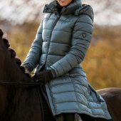 Quilted Riding Coat Green