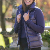 Quilted Riding Vest Purple