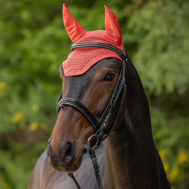 Ear Bonnet Sleek Logo Coral