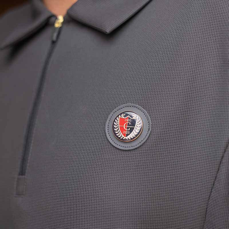 T-shirt Men's Anniversary 1/2 Zip Grey