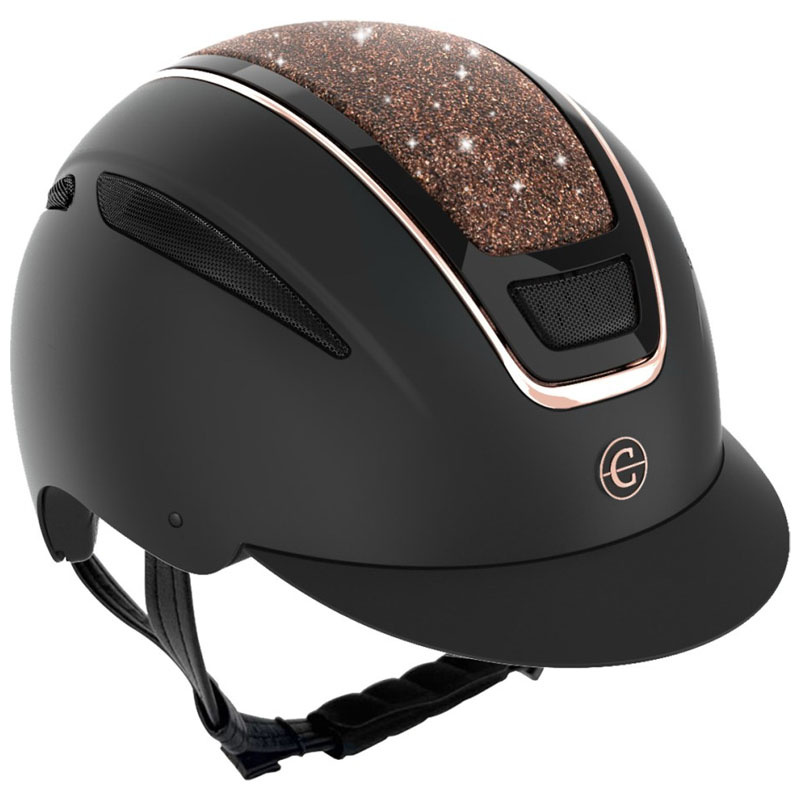Riding Helmet Elite Rose Gold Black