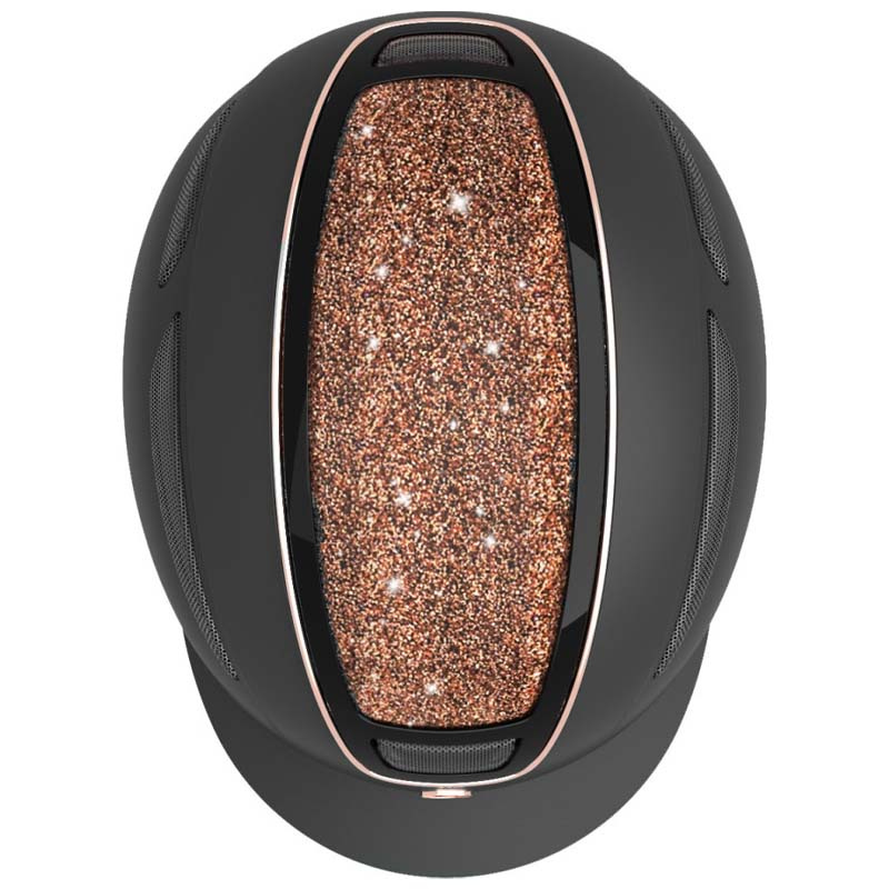 Riding Helmet Elite Rose Gold Black