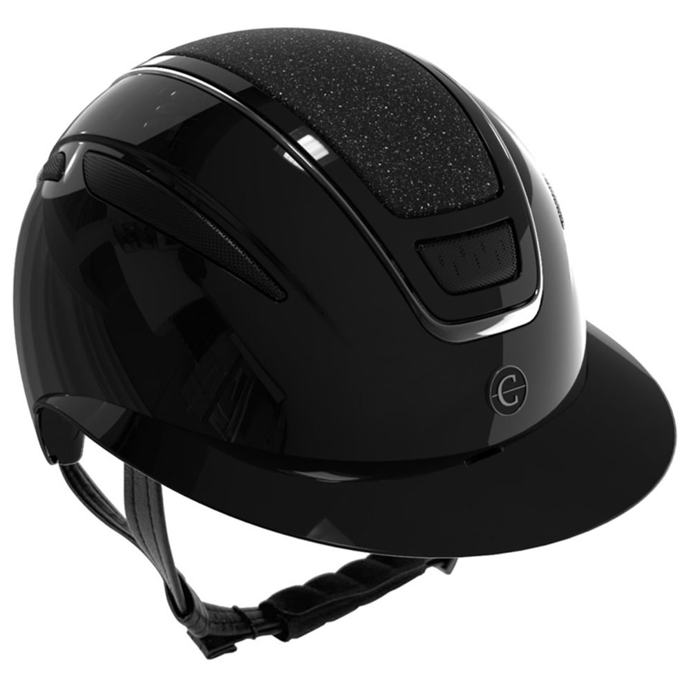 Riding Helmet Elite Polo Glossy Black