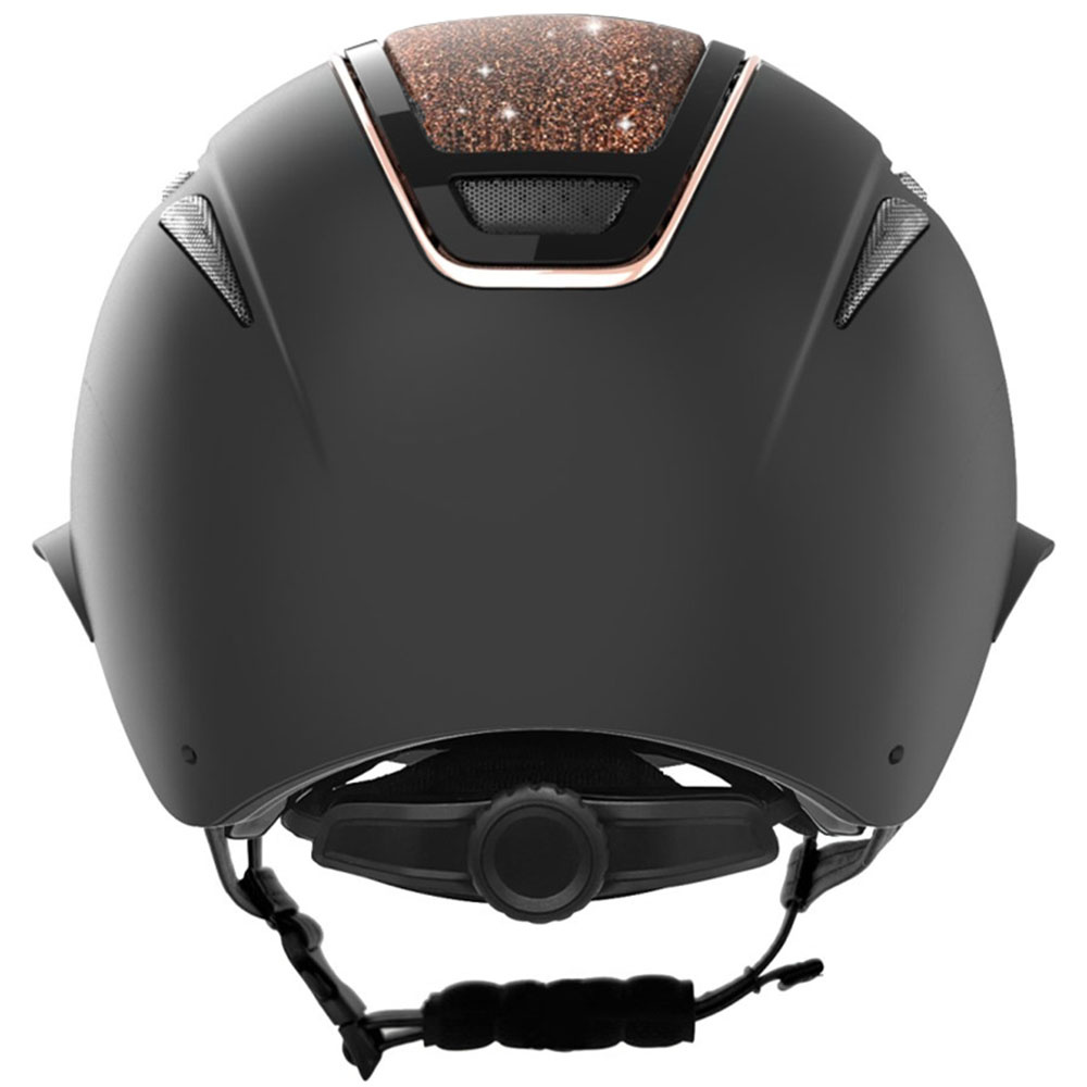 Riding Helmet Elite Polo Rose Gold Black