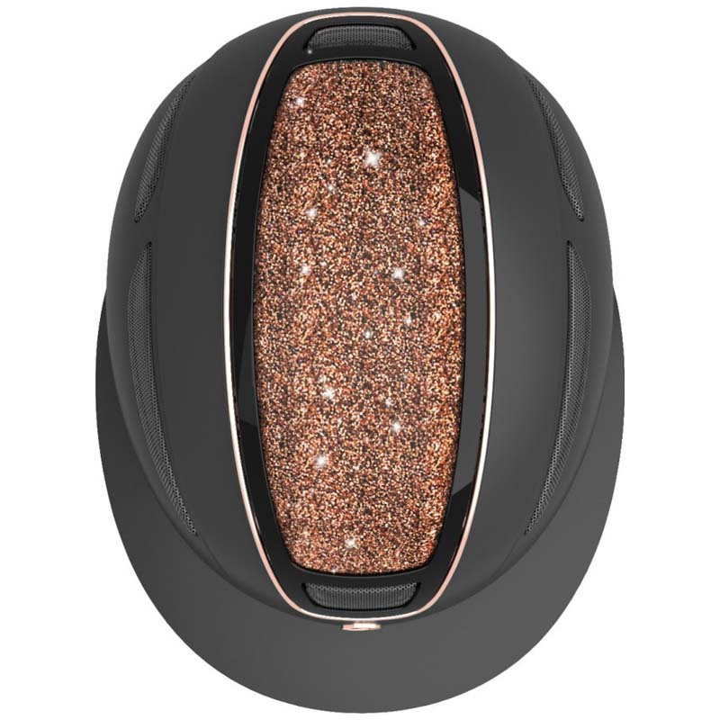 Riding Helmet Elite Polo Rose Gold Black