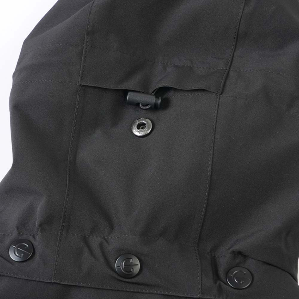 Raincoat 2-Way Zip Black