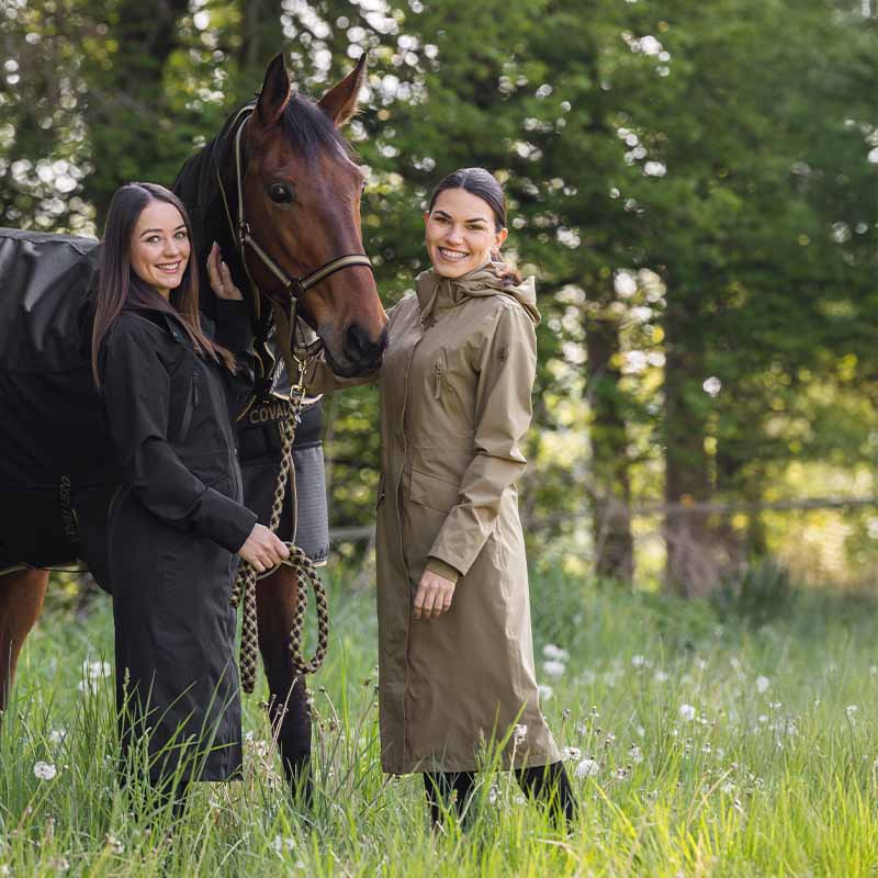 Raincoat 2-Way Zip Black