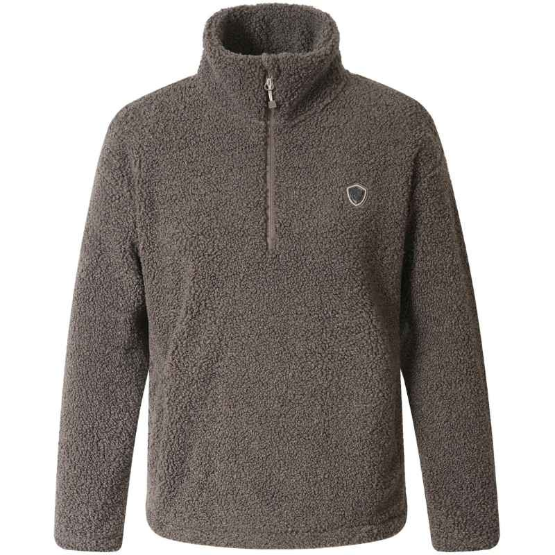 Teddy Fleece 1/4 Zip Brown